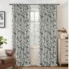 image:imageDriftAway 100 Blackout Curtains Toile Linen Back Tab W52xL84 BlackBlack