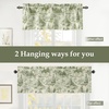image:imageDriftAway 100 Blackout Curtains Toile Linen Back Tab W52xL84 BlackLoden Green