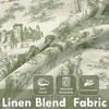 image:imageDriftAway 100 Blackout Curtains Toile Linen Back Tab W52xL84 BlackLoden Green