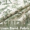 image:imageDriftAway 100 Blackout Curtains Toile Linen Back Tab W52xL84 BlackLoden Green