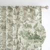 image:imageDriftAway 100 Blackout Curtains Toile Linen Back Tab W52xL84 BlackLoden Green