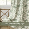 image:imageDriftAway 100 Blackout Curtains Toile Linen Back Tab W52xL84 BlackLoden Green