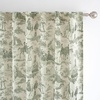 image:imageDriftAway 100 Blackout Curtains Toile Linen Back Tab W52xL84 BlackLoden Green