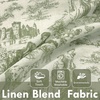 image:imageDriftAway 100 Blackout Curtains Toile Linen Back Tab W52xL84 BlackLoden Green