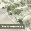 image:imageDriftAway 100 Blackout Curtains Toile Linen Back Tab W52xL84 BlackLoden Green