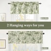 image:imageDriftAway 100 Blackout Curtains Toile Linen Back Tab W52xL84 BlackLoden Green