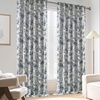 image:imageDriftAway 100 Blackout Curtains Toile Linen Back Tab W52xL84 BlackNavy