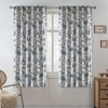 image:imageDriftAway 100 Blackout Curtains Toile Linen Back Tab W52xL84 BlackNavy