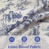 image:imageDriftAway 100 Blackout Curtains Toile Linen Back Tab W52xL84 BlackNavy