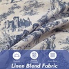 image:imageDriftAway 100 Blackout Curtains Toile Linen Back Tab W52xL84 BlackNavy