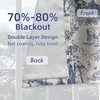 image:imageDriftAway 100 Blackout Curtains Toile Linen Back Tab W52xL84 BlackNavy