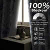 image:imageDriftAway 100 Blackout Curtains Toile Linen Back Tab W52xL84 BlackNavy