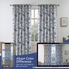 image:imageDriftAway 100 Blackout Curtains Toile Linen Back Tab W52xL84 BlackNavy