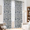 image:imageDriftAway 100 Blackout Curtains Toile Linen Back Tab W52xL84 BlackNavy