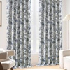 image:imageDriftAway 100 Blackout Curtains Toile Linen Back Tab W52xL84 BlackNavy