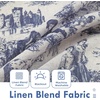 image:imageDriftAway 100 Blackout Curtains Toile Linen Back Tab W52xL84 BlackNavy