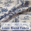 image:imageDriftAway 100 Blackout Curtains Toile Linen Back Tab W52xL84 BlackNavy