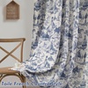 image:imageDriftAway 100 Blackout Curtains Toile Linen Back Tab W52xL84 BlackNavy