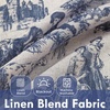 image:imageDriftAway 100 Blackout Curtains Toile Linen Back Tab W52xL84 BlackNavy