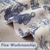image:imageDriftAway 100 Blackout Curtains Toile Linen Back Tab W52xL84 BlackNavy
