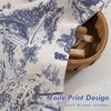 image:imageDriftAway 100 Blackout Curtains Toile Linen Back Tab W52xL84 BlackNavy