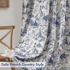 image:imageDriftAway 100 Blackout Curtains Toile Linen Back Tab W52xL84 BlackNavy