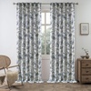 image:imageDriftAway 100 Blackout Curtains Toile Linen Back Tab W52xL84 BlackNavy