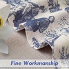 image:imageDriftAway 100 Blackout Curtains Toile Linen Back Tab W52xL84 BlackNavy