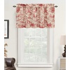 image:imageDriftAway 100 Blackout Curtains Toile Linen Back Tab W52xL84 BlackRed