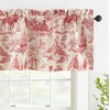 image:imageDriftAway 100 Blackout Curtains Toile Linen Back Tab W52xL84 BlackRed