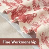 image:imageDriftAway 100 Blackout Curtains Toile Linen Back Tab W52xL84 BlackRed