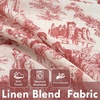 image:imageDriftAway 100 Blackout Curtains Toile Linen Back Tab W52xL84 BlackRed