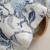 image:imageDriftAway Ada Botanical Print Lined Flower Leaf Thermal Insulated Window Valance Rod Pocket Scalloped Swag Valance 52 Inch by 16 Inch Plus 2 Inch Header Ivory Orange Teal 1 PackNavy
