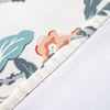 image:imageDriftAway Ada Botanical Print Lined Flower Leaf Thermal Insulated Window Valance Rod Pocket Scalloped Swag Valance 52 Inch by 16 Inch Plus 2 Inch Header Ivory Orange Teal 1 PackIvory Orange Teals Shape