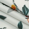 image:imageDriftAway Ada Botanical Print Lined Flower Leaf Thermal Insulated Window Valance Rod Pocket Scalloped Swag Valance 52 Inch by 16 Inch Plus 2 Inch Header Ivory Orange Teal 1 PackIvory Orange Teal