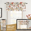 image:imageDriftAway Ada Botanical Print Lined Flower Leaf Thermal Insulated Window Valance Rod Pocket Scalloped Swag Valance 52 Inch by 16 Inch Plus 2 Inch Header Ivory Orange Teal 1 PackOrange Terra Cotta