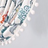 image:imageDriftAway Ada Botanical Print Lined Flower Leaf Thermal Insulated Window Valance Rod Pocket Scalloped Swag Valance 52 Inch by 16 Inch Plus 2 Inch Header Ivory Orange Teal 1 PackIvory Orange Teal