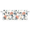 image:imageDriftAway Ada Botanical Print Lined Flower Leaf Thermal Insulated Window Valance Rod Pocket Scalloped Swag Valance 52 Inch by 16 Inch Plus 2 Inch Header Ivory Orange Teal 1 PackIvory Orange Teal