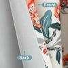 image:imageDriftAway Ada Botanical Print Lined Flower Leaf Thermal Insulated Window Valance Rod Pocket Scalloped Swag Valance 52 Inch by 16 Inch Plus 2 Inch Header Ivory Orange Teal 1 PackIvory Orange Teal