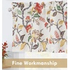 image:imageDriftAway Ada Botanical Print Lined Flower Leaf Thermal Insulated Window Valance Rod Pocket Scalloped Swag Valance 52 Inch by 16 Inch Plus 2 Inch Header Ivory Orange Teal 1 PackOrange Terra Cotta