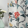 image:imageDriftAway Ada Botanical Print Lined Flower Leaf Thermal Insulated Window Valance Rod Pocket Scalloped Swag Valance 52 Inch by 16 Inch Plus 2 Inch Header Ivory Orange Teal 1 PackIvory Orange Teal