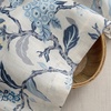 image:imageDriftAway Ada Botanical Print Lined Flower Leaf Thermal Insulated Window Valance Rod Pocket Scalloped Swag Valance 52 Inch by 16 Inch Plus 2 Inch Header Ivory Orange Teal 1 PackNavy