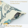 image:imageDriftAway Ada Botanical Print Lined Flower Leaf Thermal Insulated Window Valance Rod Pocket Scalloped Swag Valance 52 Inch by 16 Inch Plus 2 Inch Header Ivory Orange Teal 1 PackLinen Orange Teal