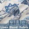 image:imageDriftAway Ada Botanical Print Lined Flower Leaf Thermal Insulated Window Valance Rod Pocket Scalloped Swag Valance 52 Inch by 16 Inch Plus 2 Inch Header Ivory Orange Teal 1 PackNavy
