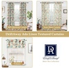 image:imageDriftAway Ada Botanical Print Lined Flower Leaf Thermal Insulated Window Valance Rod Pocket Scalloped Swag Valance 52 Inch by 16 Inch Plus 2 Inch Header Ivory Orange Teal 1 PackLinen Orange Teal