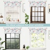 image:imageDriftAway Ada Botanical Print Lined Flower Leaf Thermal Insulated Window Valance Rod Pocket Scalloped Swag Valance 52 Inch by 16 Inch Plus 2 Inch Header Ivory Orange Teal 1 PackIvory Orange Teals Shape