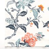 image:imageDriftAway Ada Floral Botanical Print Flower Leaf Lined Thermal Insulated Room Darkening Blackout Tie Up Window Curtains 2 Layers Each 45 Inch by 63 Inch Ivory Orange TealIvory Orange Tealrod Pocket