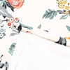 image:imageDriftAway Ada Floral Botanical Print Flower Leaf Lined Thermal Insulated Room Darkening Blackout Tie Up Window Curtains 2 Layers Each 45 Inch by 63 Inch Ivory Orange TealIvory Orange Tealrod Pocket