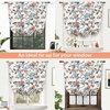 image:imageDriftAway Ada Floral Botanical Print Flower Leaf Lined Thermal Insulated Room Darkening Blackout Tie Up Window Curtains 2 Layers Each 45 Inch by 63 Inch Ivory Orange TealIvory Orange Tealrod Pocket