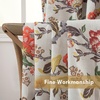 image:imageDriftAway Ada Floral Botanical Print Flower Leaf Lined Thermal Insulated Room Darkening Blackout Tie Up Window Curtains 2 Layers Each 45 Inch by 63 Inch Ivory Orange TealOrange Terra Cottaback Tab